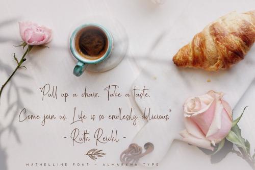 Mathelline Classy Script Font