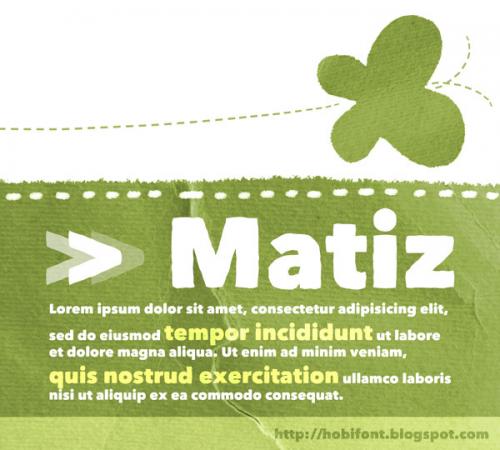 Matiz Display Font