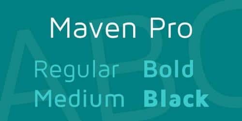 Maven Pro Font Family