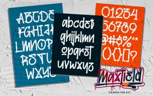 Maxtield Graffiti Font