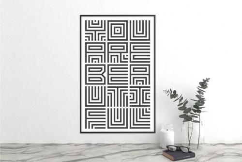 Maze Line Font