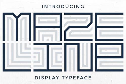 Maze Line Font