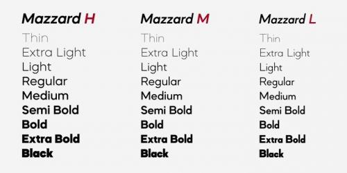 Mazzard Font Family