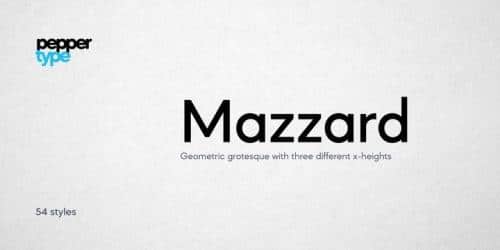 Mazzard Font Family