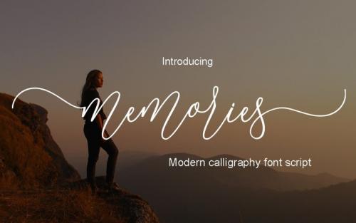 Memories Calligraphy Font