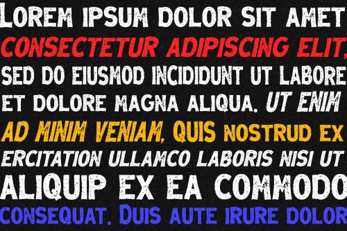 Menzanine Stamp Font