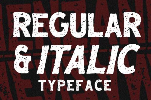 Menzanine Stamp Font