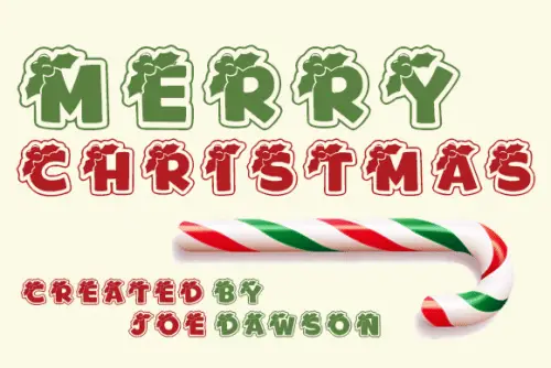 Merry Christmas Holiday Font