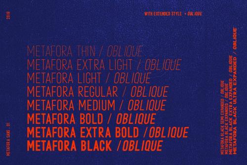 Metafora Sans Font Family