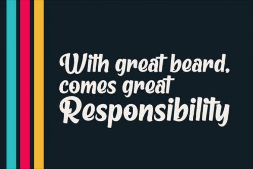 Metro Beardy Script Font