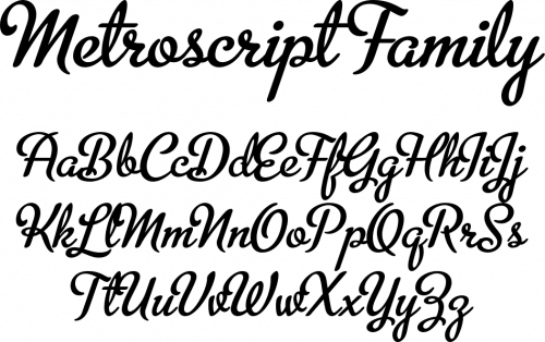 Metroscript Font
