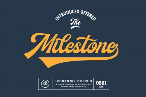 Milestone Script Font