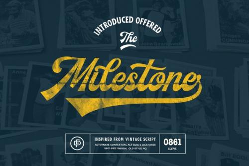 Milestone Script Font