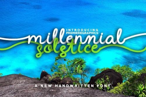 Millennial Solstice Script Font Free