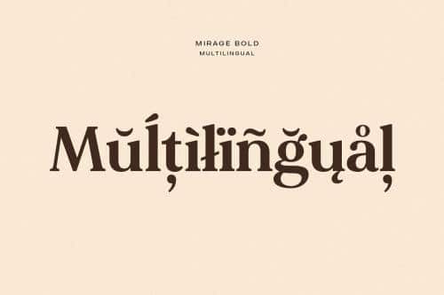 Mirage Serif Font