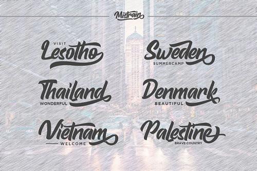 Mistrain Script Font