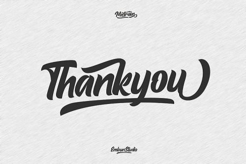 Mistrain Script Font