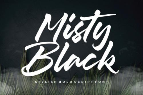 Misty Black Script Font