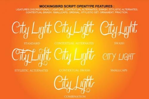 Mockingbird Script Font
