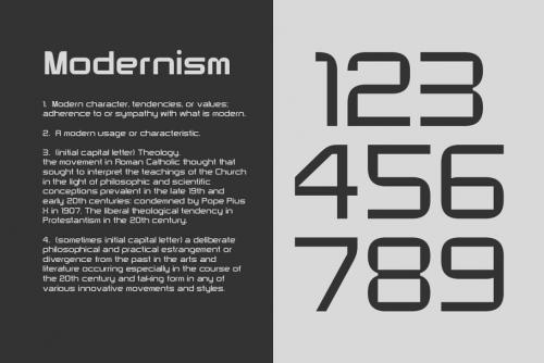 Modernhead Sans Serif Font