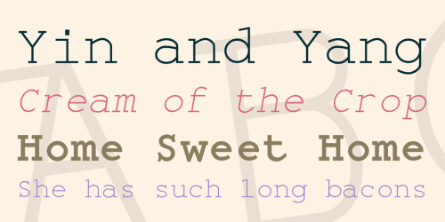 Monospace Font Family