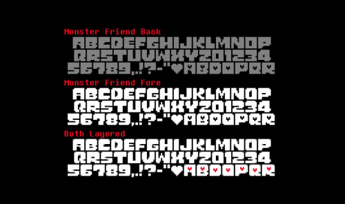 Monster Friend Undertale Title Font