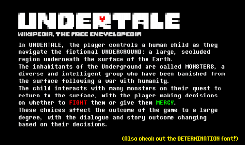 Monster Friend Undertale Title Font