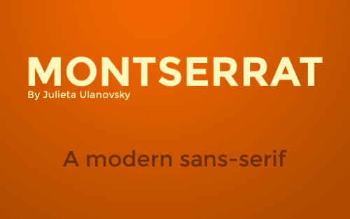 Montserrat Font Family