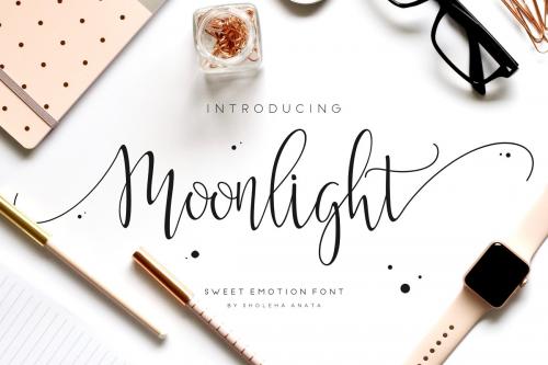 Moonlight Script Font