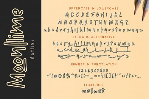 Moonllime Script Font
