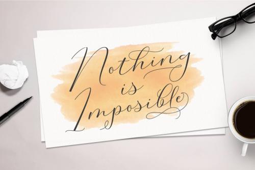 Morris Calligraphy Font