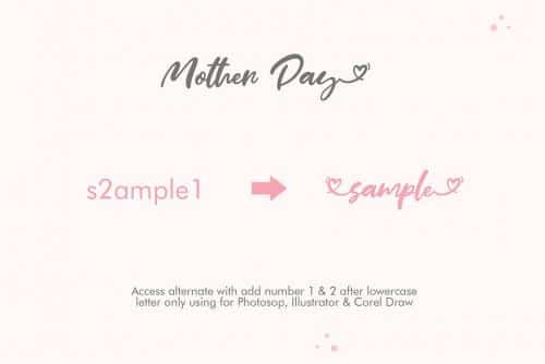 Mother Day Script Font