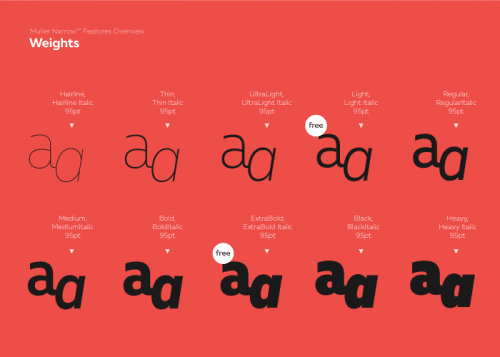 Muller Narrow Font Family