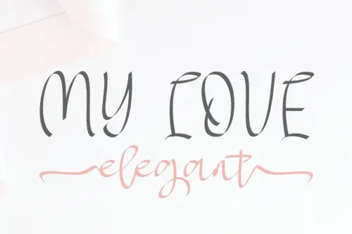 My Love Elegant Script Font