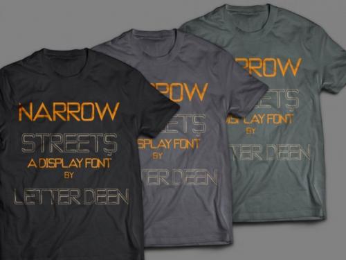 NARROW STREETS Display Font