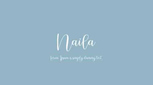 Naila Script Font