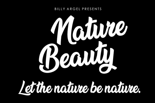 Nature Beauty Script Font