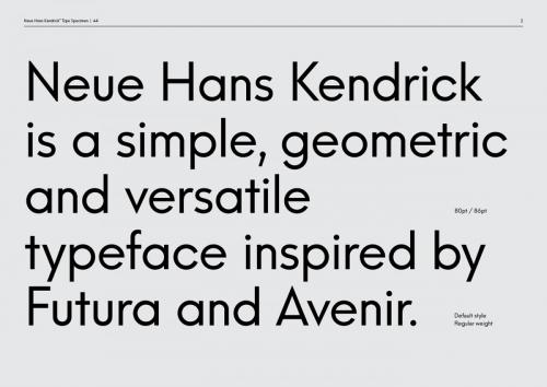 Neue Hans Kendrick Font Family