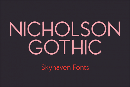 Nicholson Gothic Font
