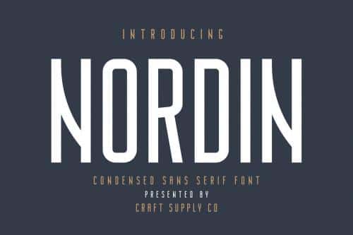 Nordin Condensed Sans Font
