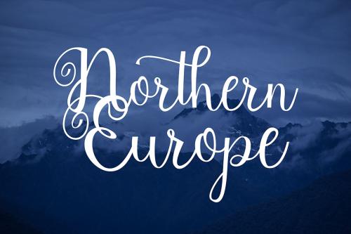 Northern Europe Calligraphy Font