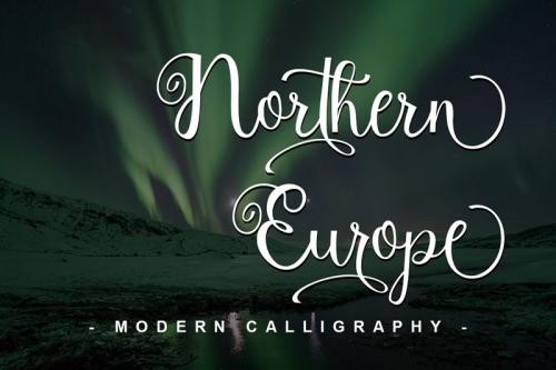 Northern Europe Calligraphy Font