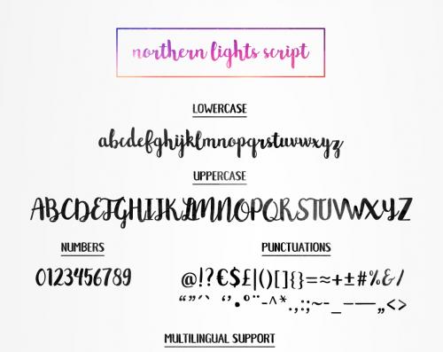 Northern Lights Script Font