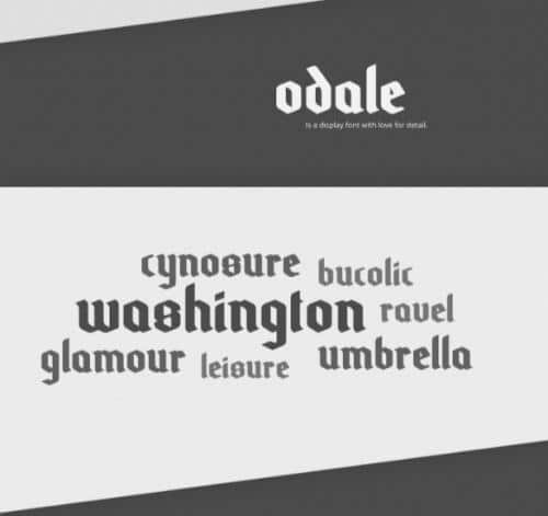 Odale Typeface