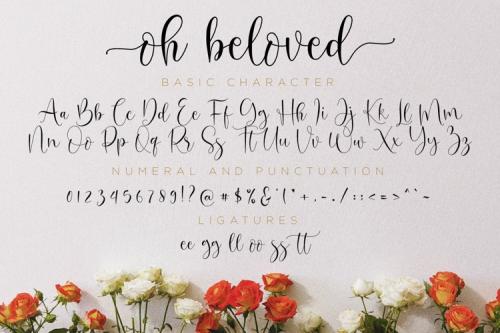 Oh Beloved Calligraphy Font