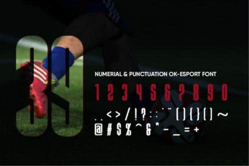 Ok Esports Display Font