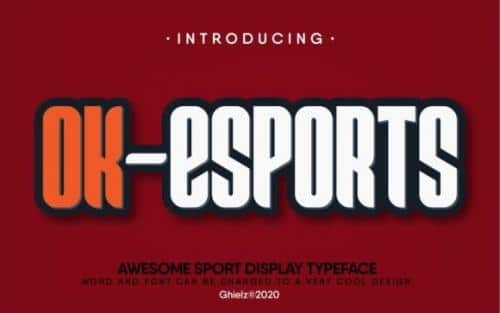 Ok Esports Display Font
