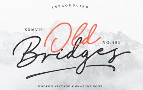 Old Bridges Script Font