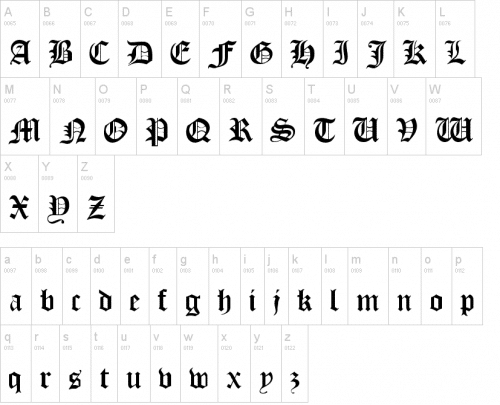 Old London Goth Font Generator
