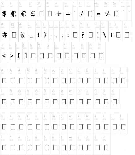 Old Rubber Stamp Font